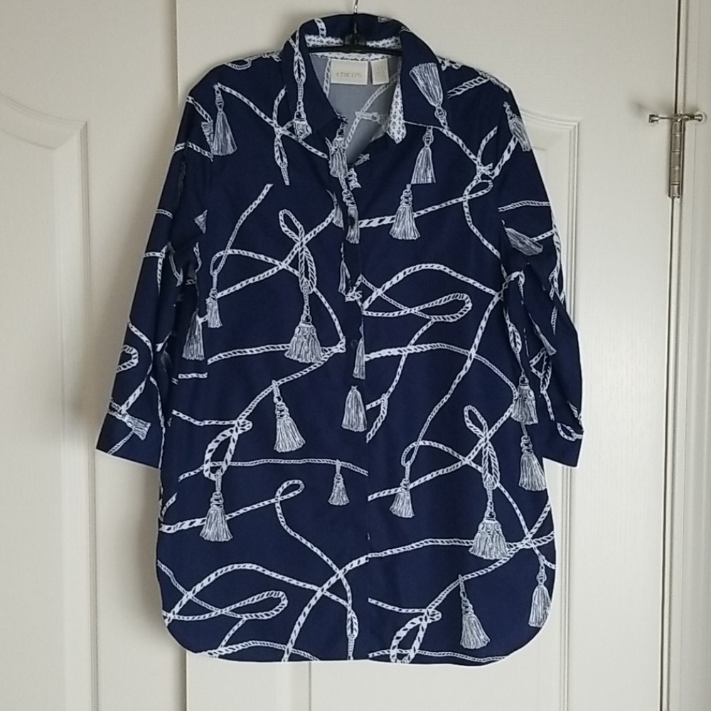 Chico's No Iron shirt size Small